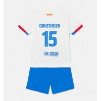Echipament fotbal Barcelona Andreas Christensen #15 Tricou Deplasare 2023-24 pentru copii maneca scurta (+ Pantaloni scurti)